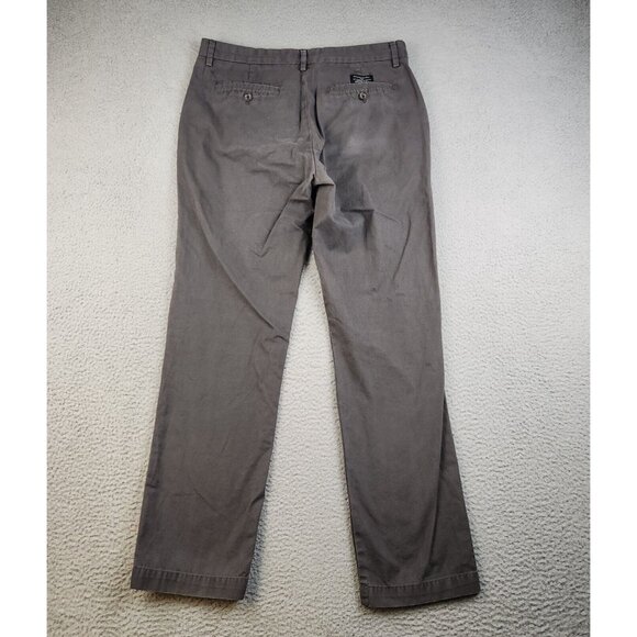 Banana Republic Pants Men's 34x34 Gray Chinos Emerson Straight Leg Casual Slacks - Picture 2 of 9